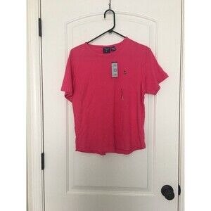 Mountain Lake Women's Short Sleeve Shirt Size Large Pink